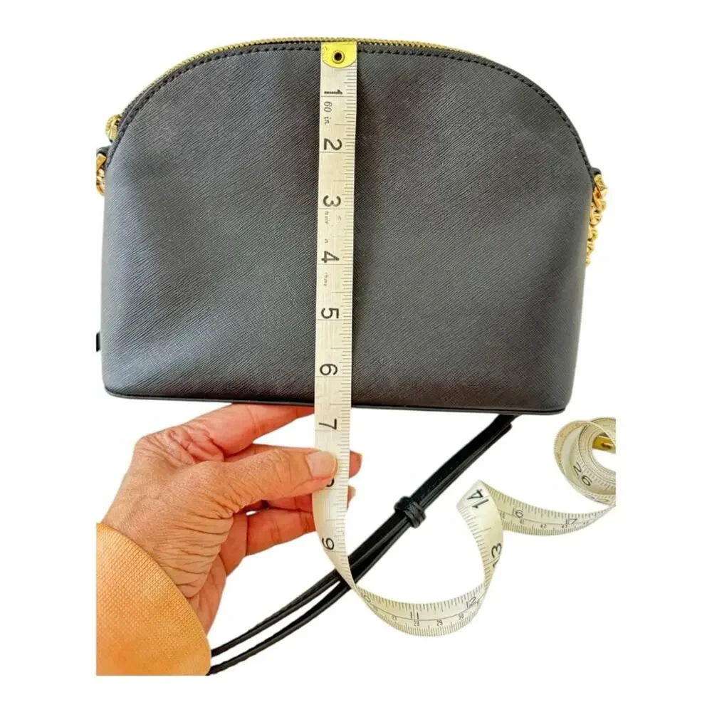 Michael Kors Black Leather Crossbody Handbag